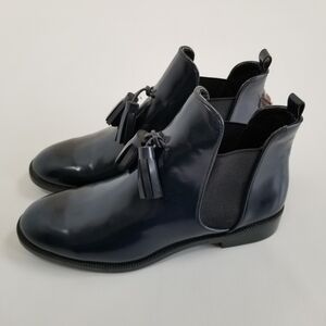 Zara Tassel Ankle Boots Booties Size 10